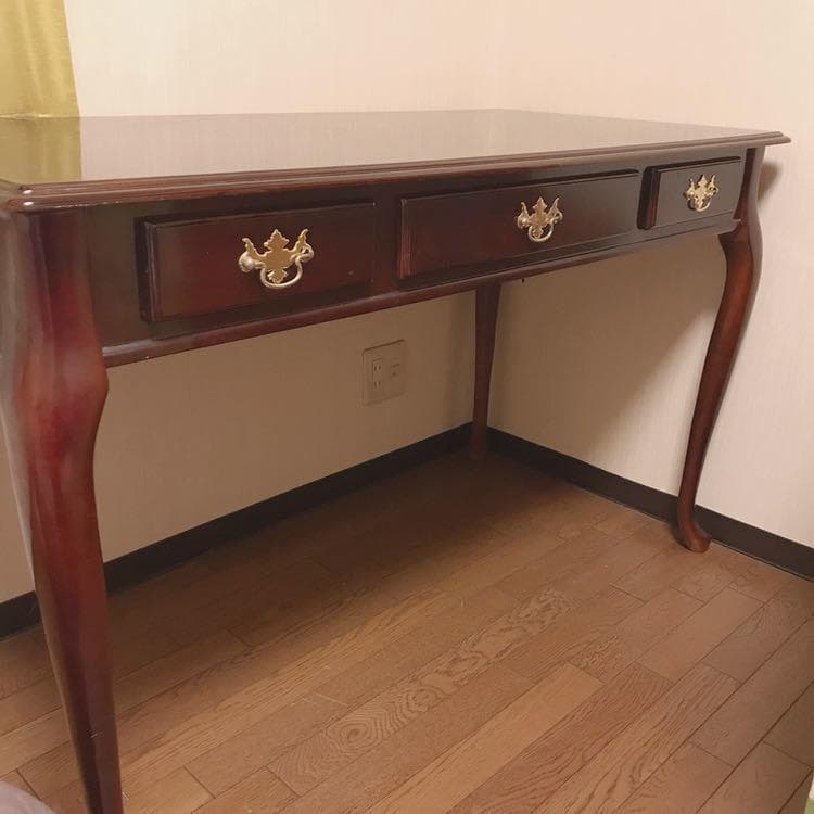 ソフィー専用アンティーク調猫足デスク西洋っぽいイギリスっぽいテーブル