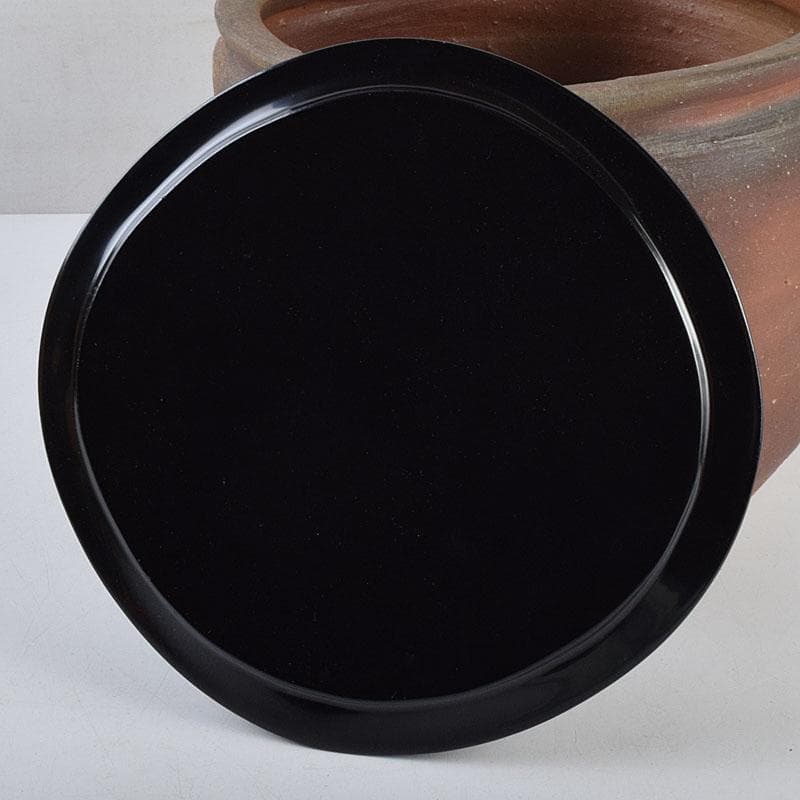 茶道具　備前焼　小山末廣作　一重口水指　共布共箱　C　9163D