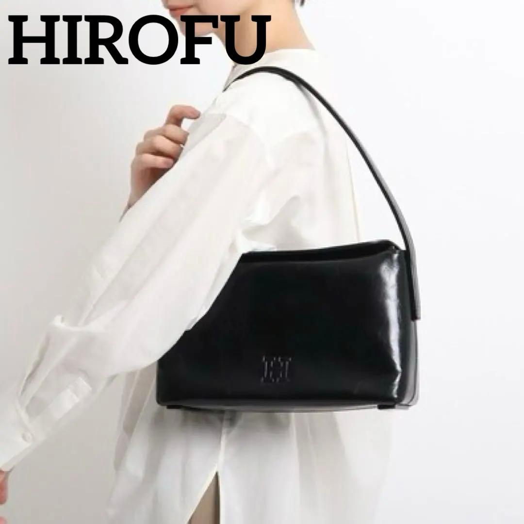 HIROFU ヒロフ ベリーナ 本革 レザー フォーマル バッグ 黒 希少