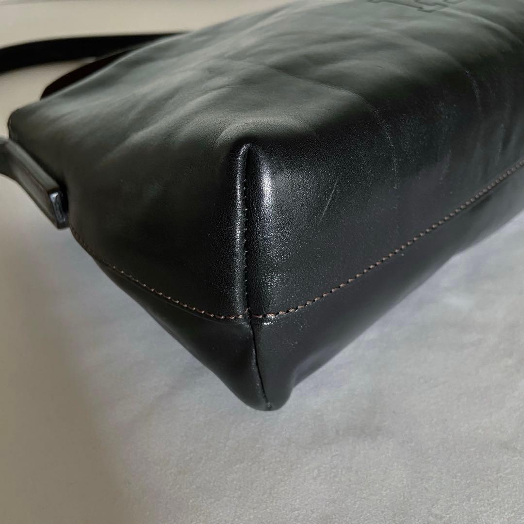 HIROFU ヒロフ ベリーナ 本革 レザー フォーマル バッグ 黒 希少