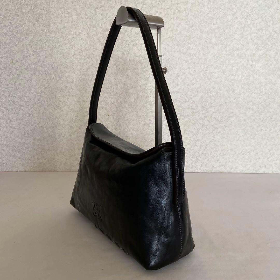 HIROFU ヒロフ ベリーナ 本革 レザー フォーマル バッグ 黒 希少