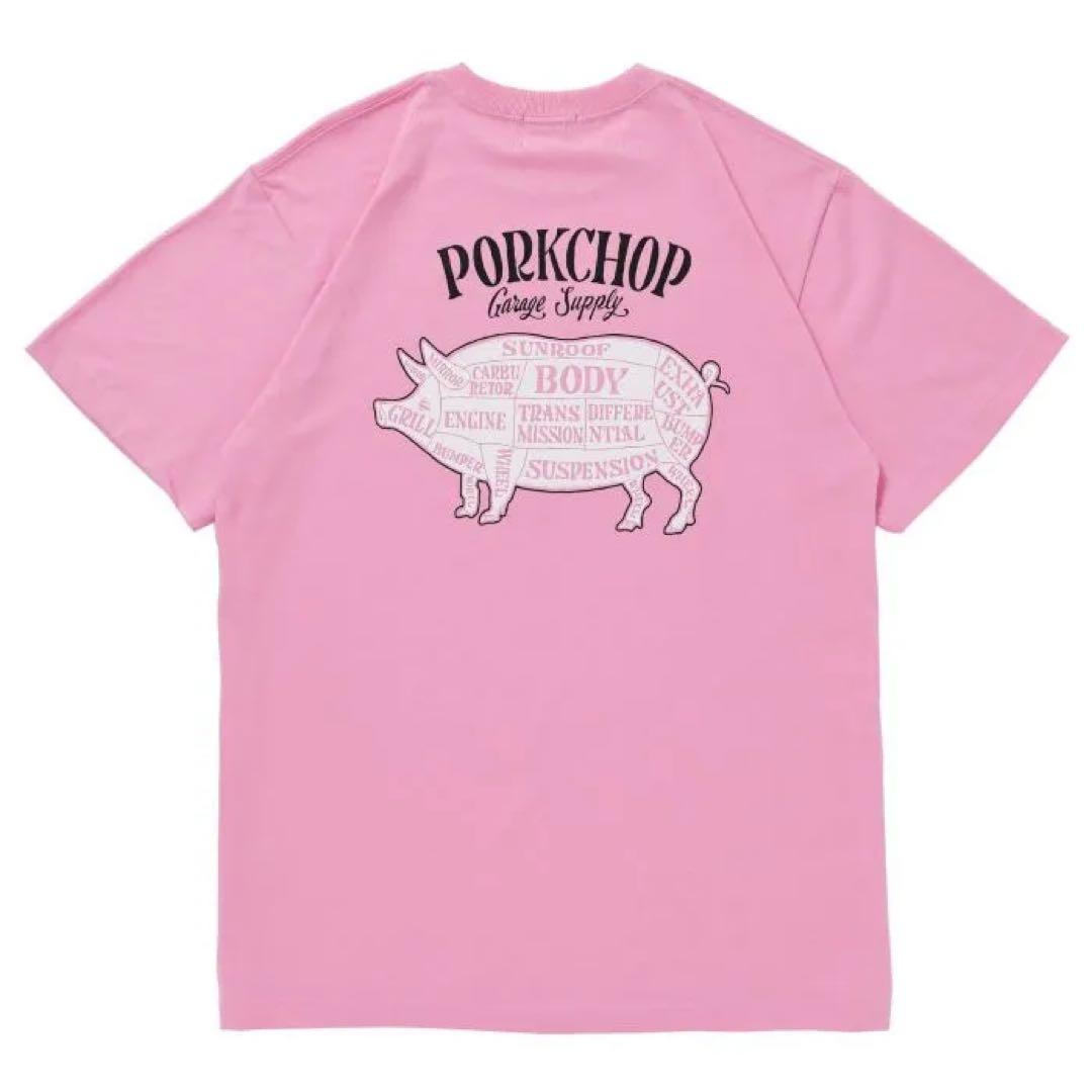 【完売品】 PORKCHOP/PORK BACK S/S TEE/ピンク