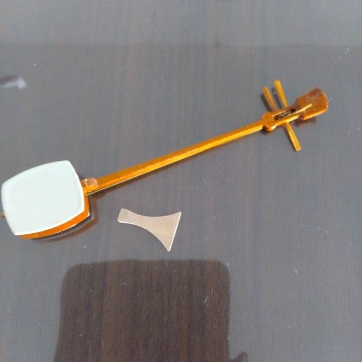 木目込み人形「三味線・男性」籠村美術織物作製⭐︎伝統工芸品