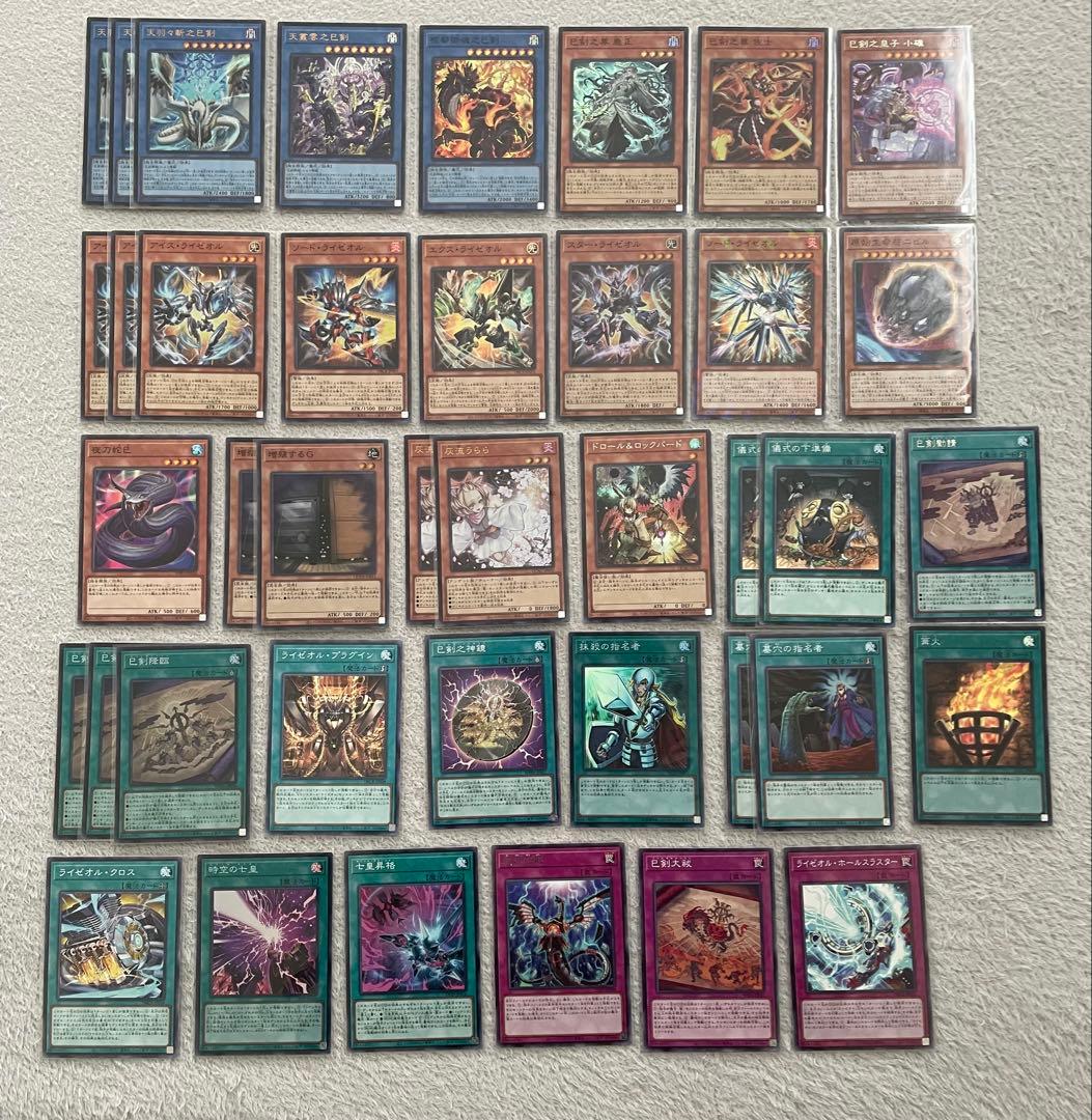 遊戯王 巳剣 ライゼオル 構築済みデッキ　巳剣デッキ