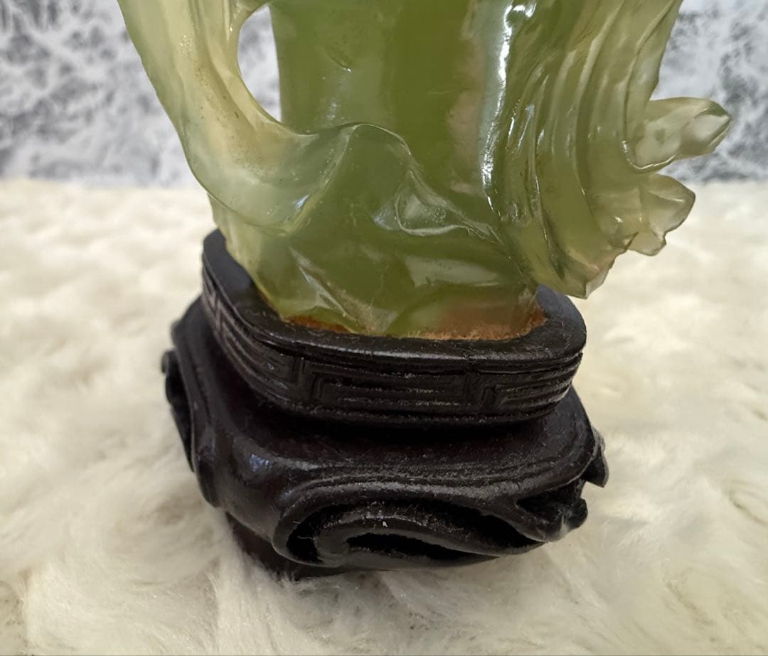 中国美術 翡翠？ 天女 置物 オブジェ インテリア