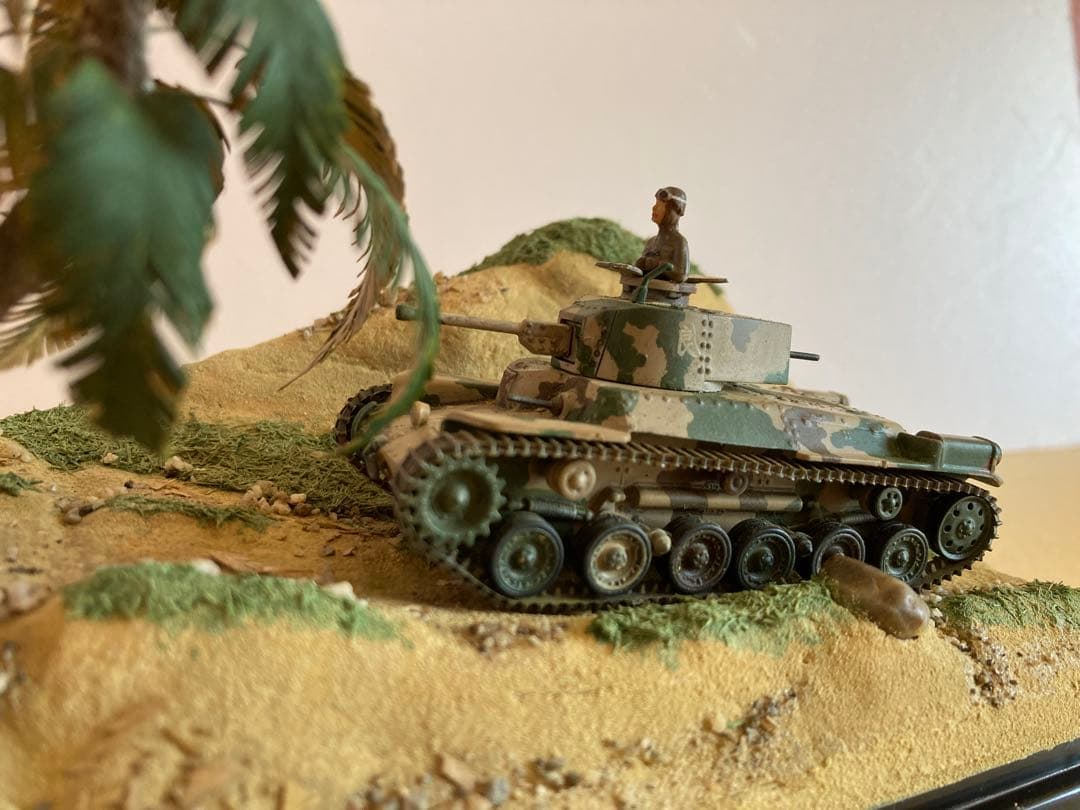 ジオラマ 1/76 日本陸軍97式中戦車改チハ