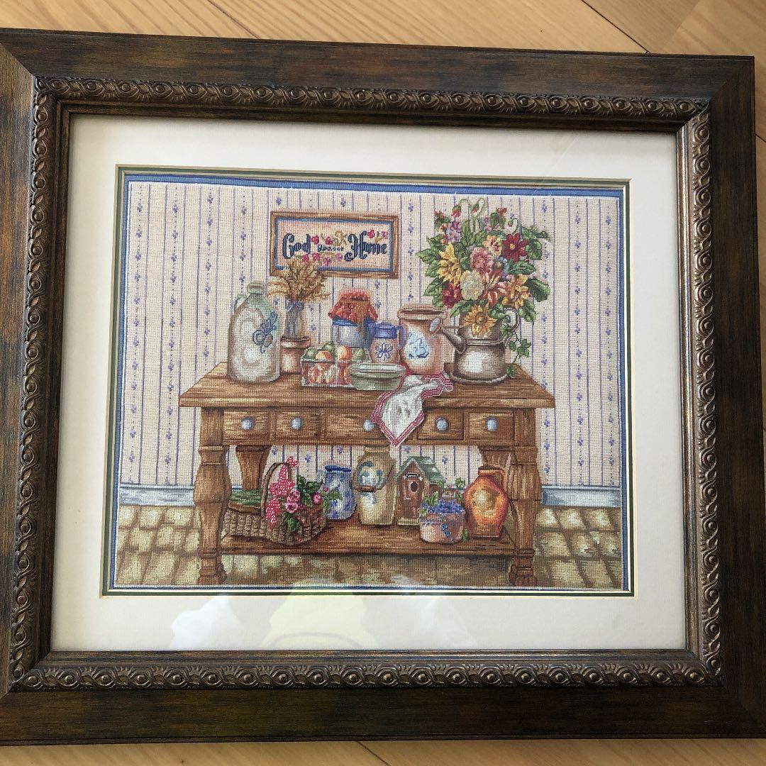 カントリー調　刺繍絵