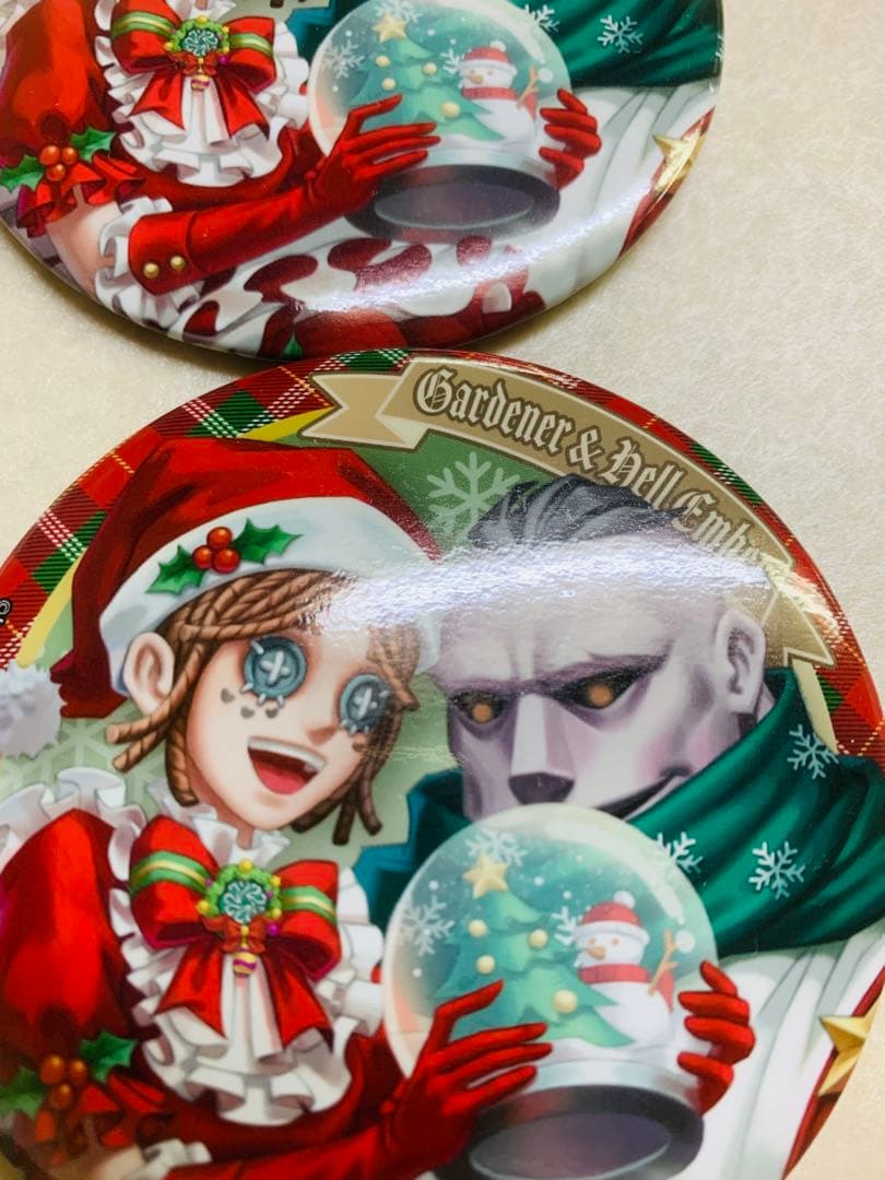 第五人格　75mm缶バッジ スイパラ　バトラーズカフェ　コラボ　庭師＆復讐者