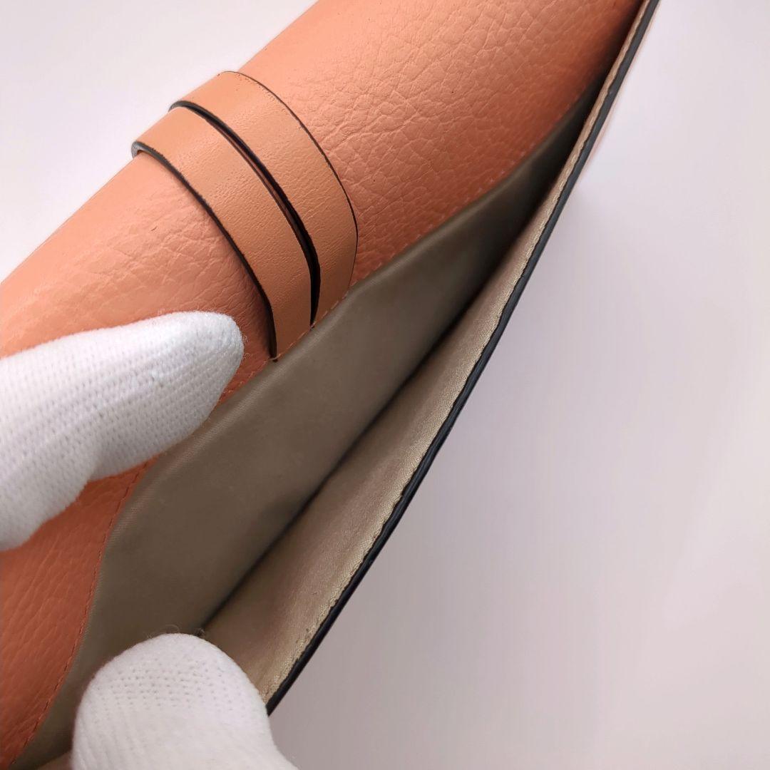 専用美品✨クロエ Chloe 長財布 レザー ピンク ゴールド金具