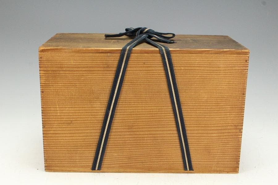 平安象彦製 朱塗刷毛目 蓋蒔絵 椀 十客 美品 共箱(K-A751)