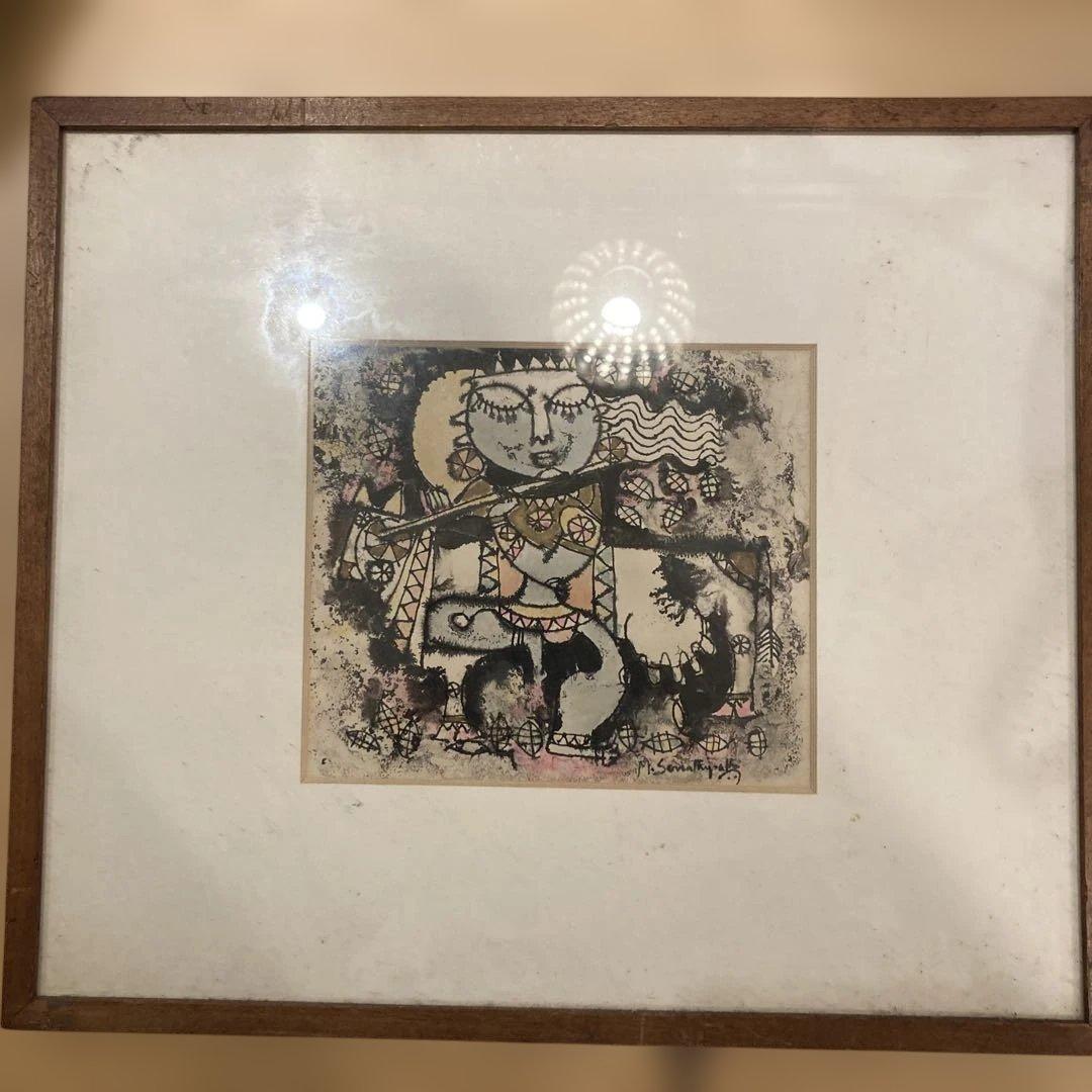 M. Somanath 木版画 神話的キャラクター