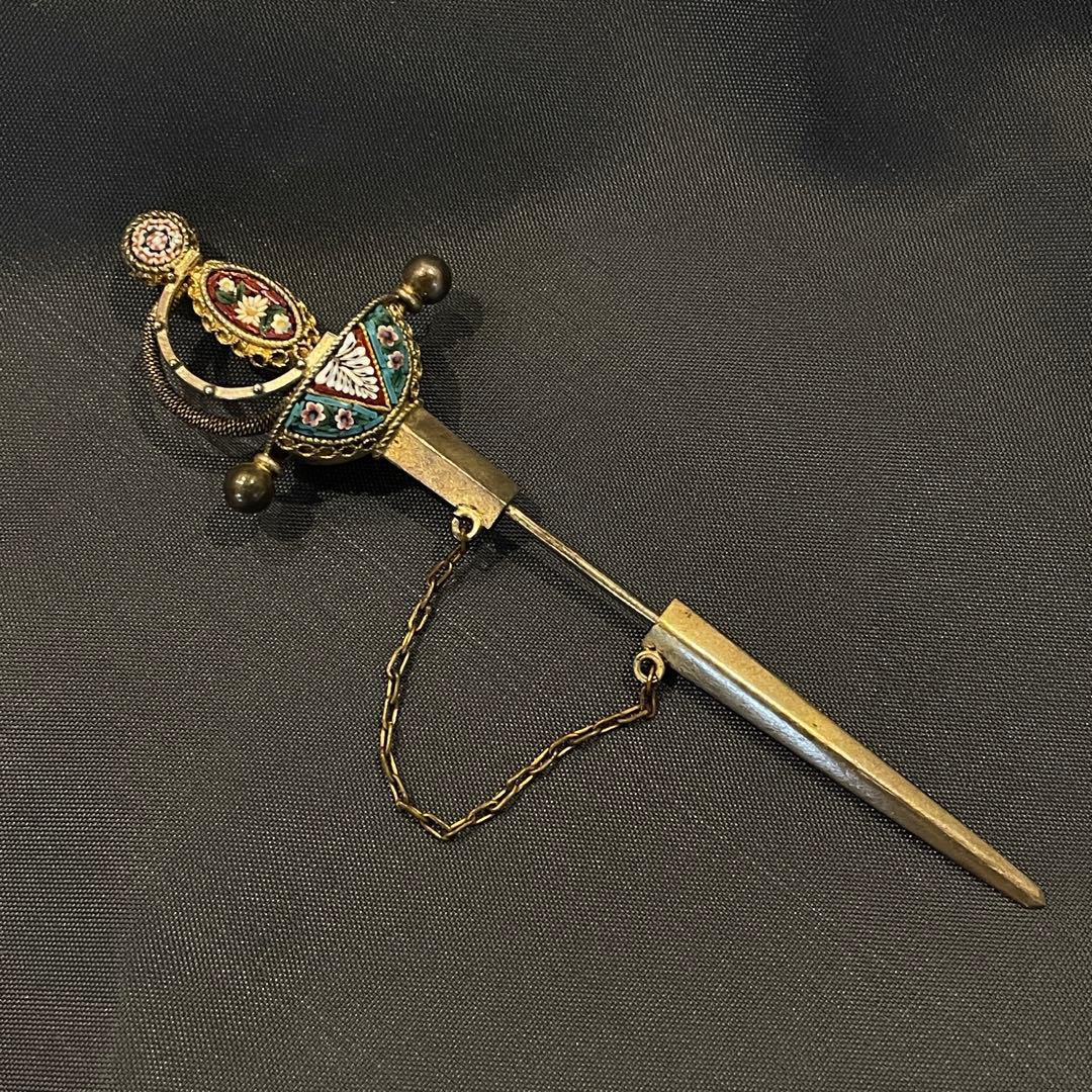 アンティーク ソードピン ブローチ