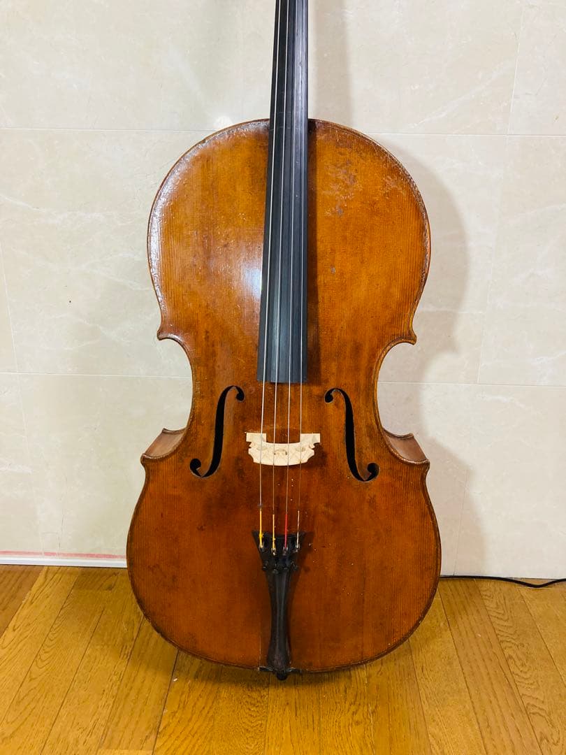 【ドイツオールドチェロ】フレッチナー　ガルネリコピー　弓2本　ハードケース
