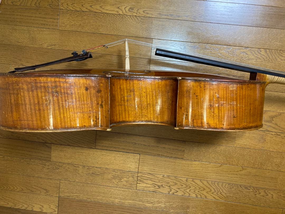 【ドイツオールドチェロ】フレッチナー　ガルネリコピー　弓2本　ハードケース