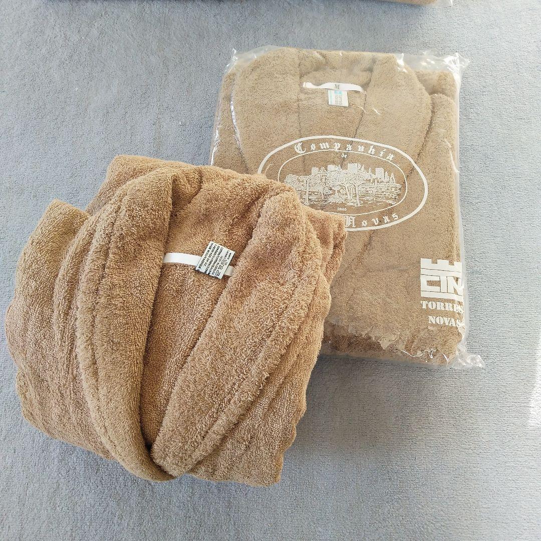 ポルトガル製バスローブ ブラウン Mサイズ×2枚