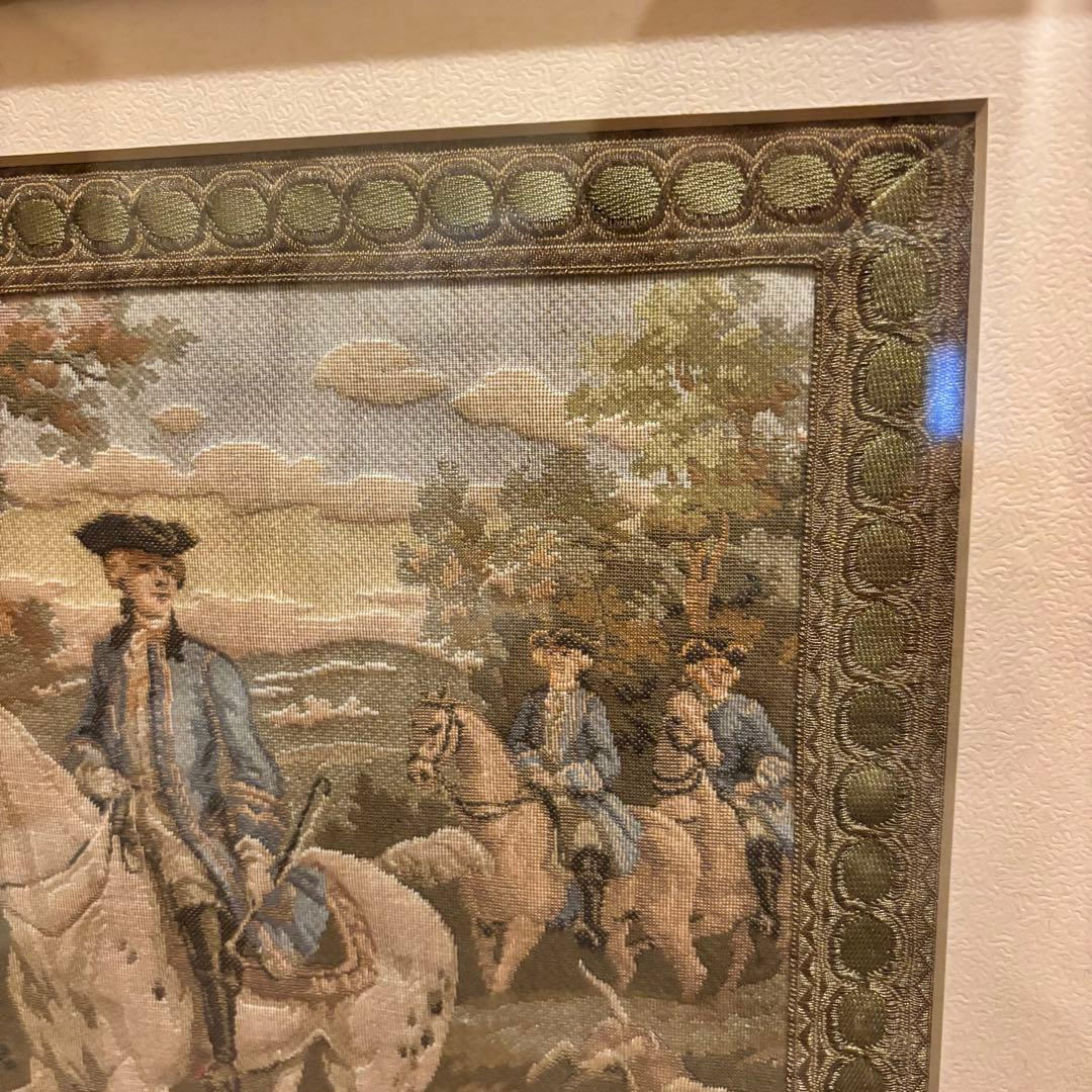 西ドイツ製タペストリー額