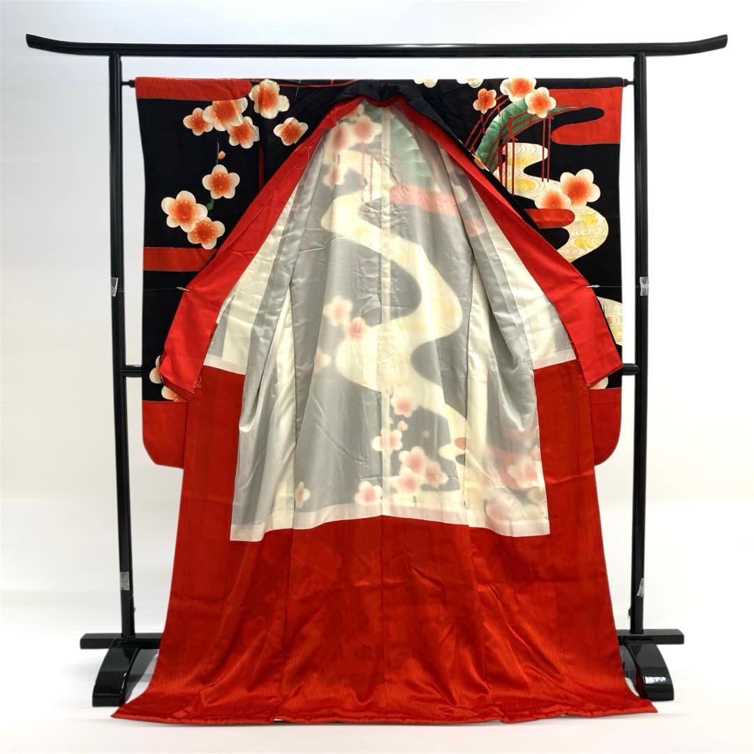 ◆mk-1045　引き振袖　お引きずり　衣装　婚礼　花嫁　金駒刺繍　k-6-2