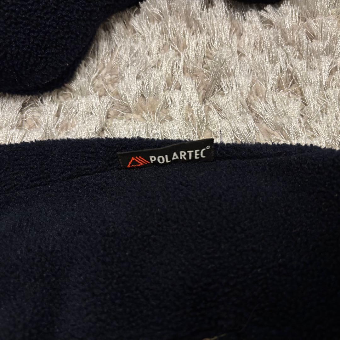 80~90s ラルフローレン 三角タグ フリース スイングトップ ネイビー L