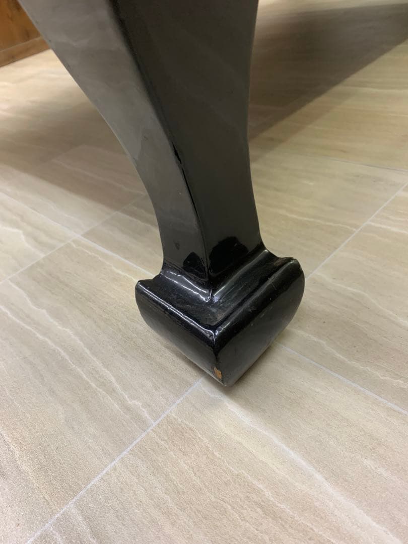 螺鈿細工　韓国伝統工芸　大型座卓 ドラゴン彫刻　年代物　骨董品