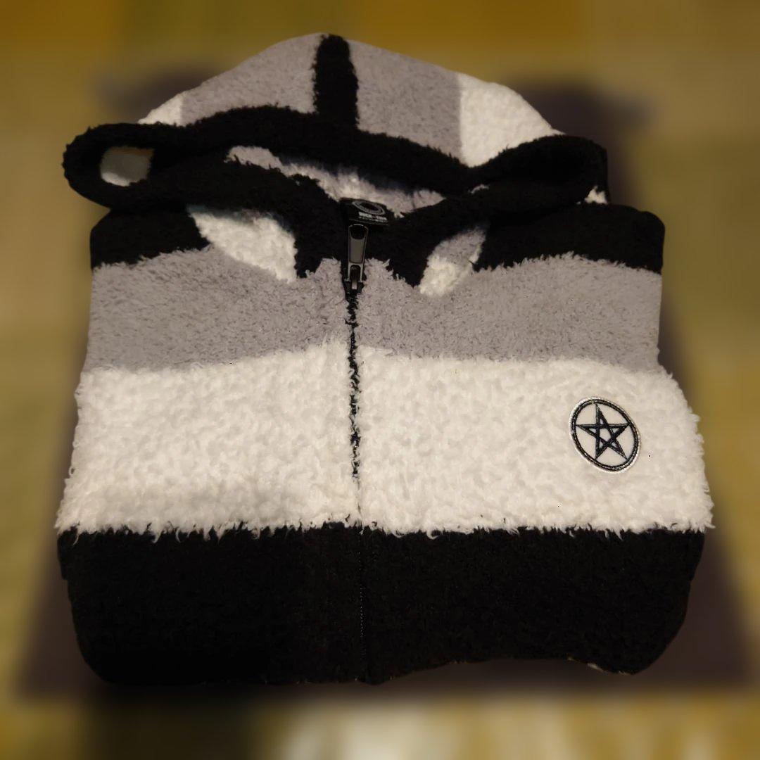 BUCK-TICK★星野英彦プロデュース★もこもこボーダーパーカー★Lサイズ