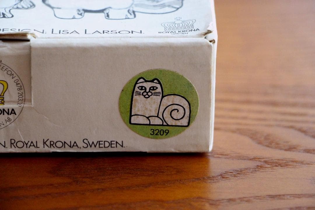 Lisa Larson リサラーソン ガラスオブジェ 猫 31770