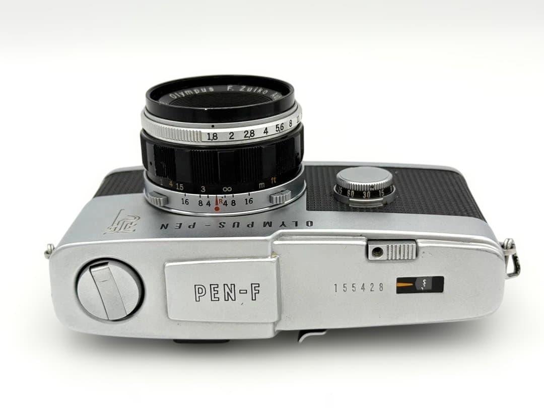 【完動品】OLYMPUS PEN-F 花文字 + 標準レンズ ハーフカメラ