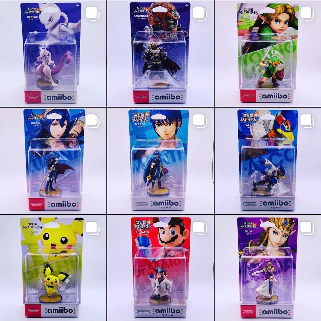 【初版裏キャラ絵・タグ無し】amiibo 大乱闘スマッシュブラザーズ（スマブラ）