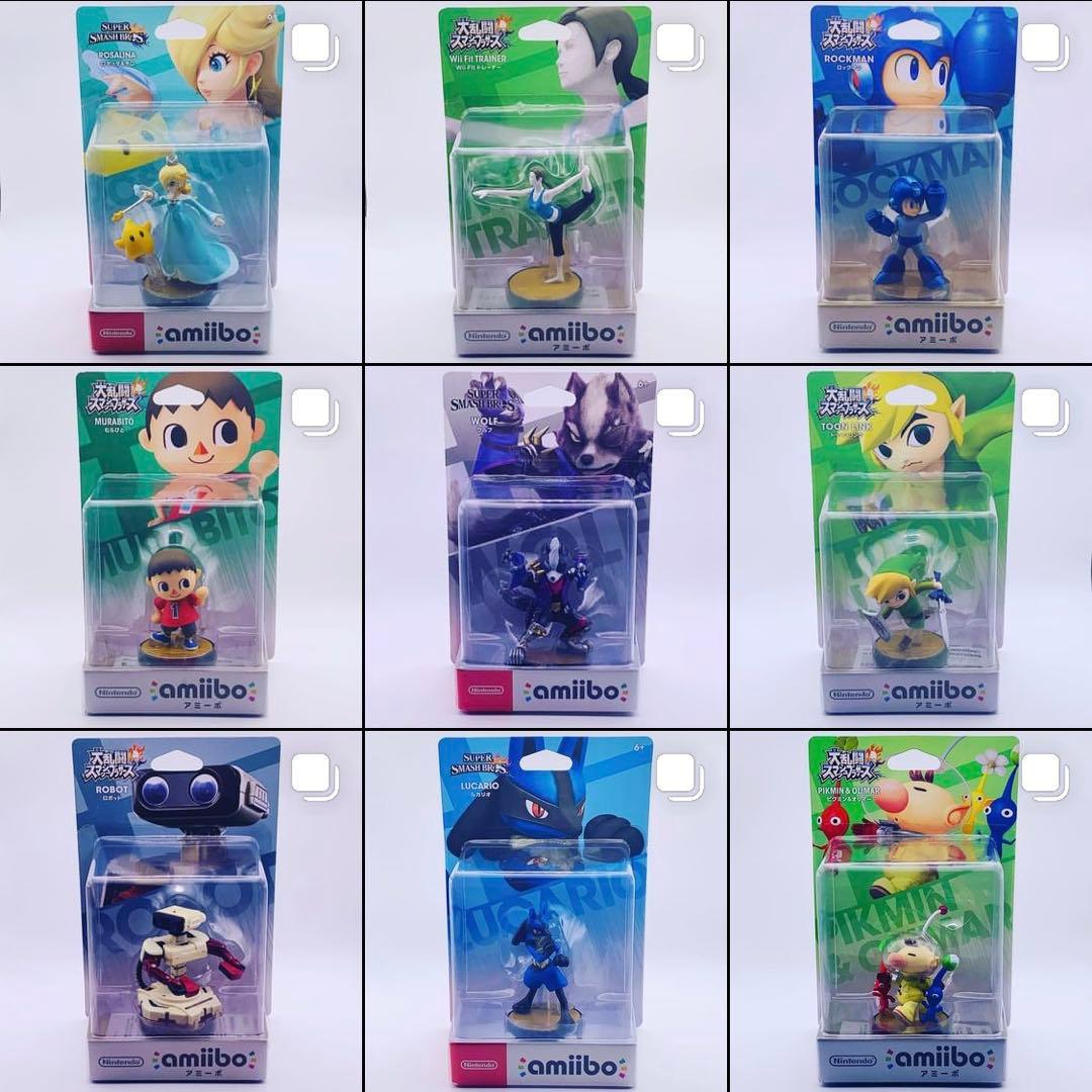 【初版裏キャラ絵・タグ無し】amiibo 大乱闘スマッシュブラザーズ（スマブラ）