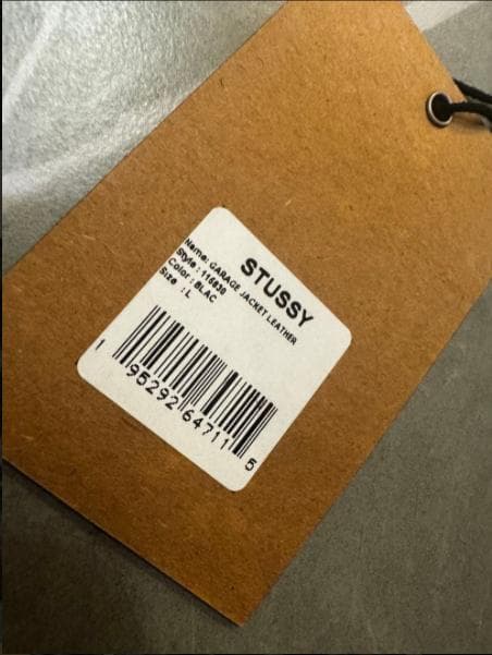 完売品 STUSSY GARAGE JACKET LEATHER BLACK L