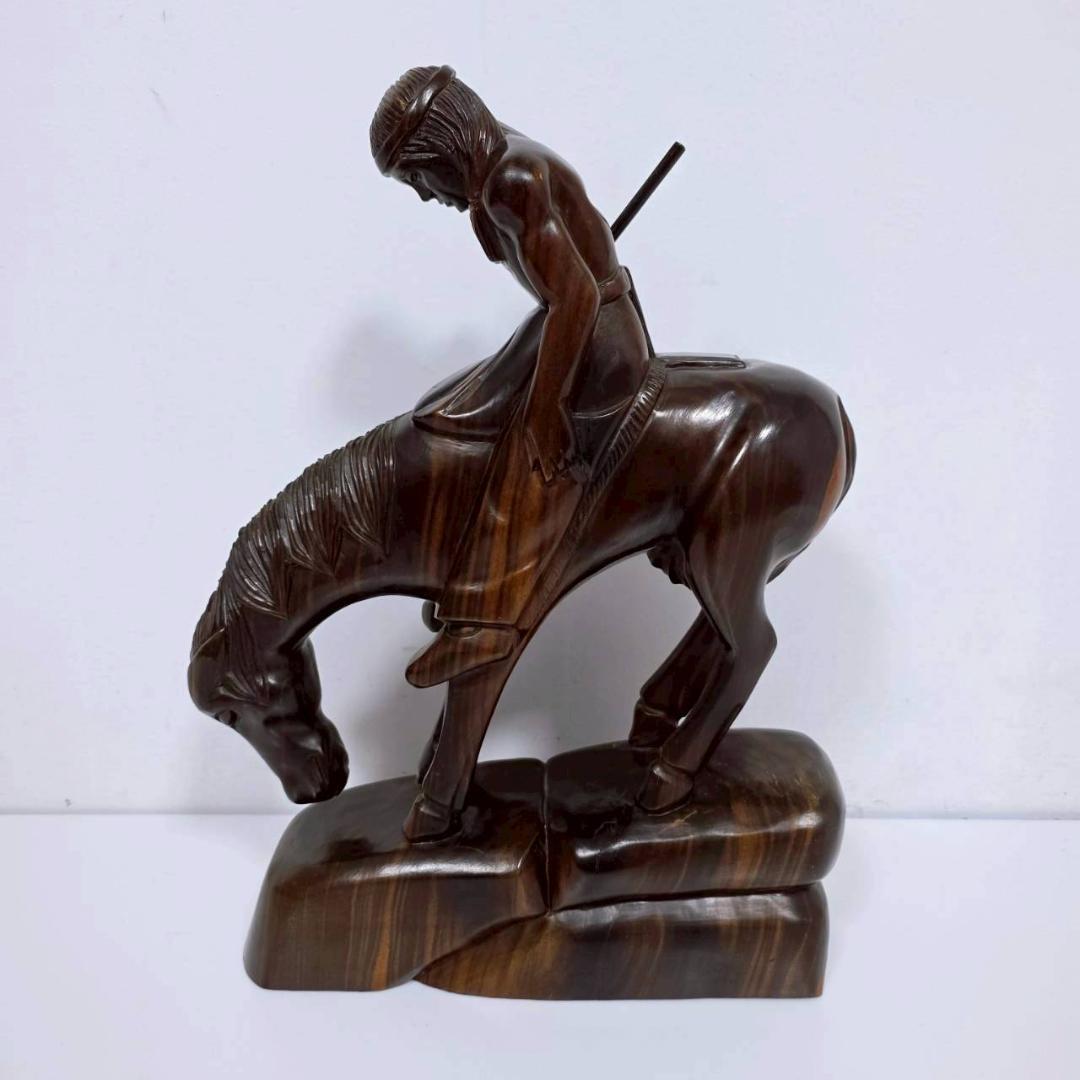 【希少】ヴィンテージ アイアンウッド彫刻 木製