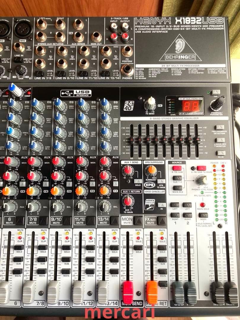 BEHRINGER XENYX X1832 USB 16ch アナログミキサー