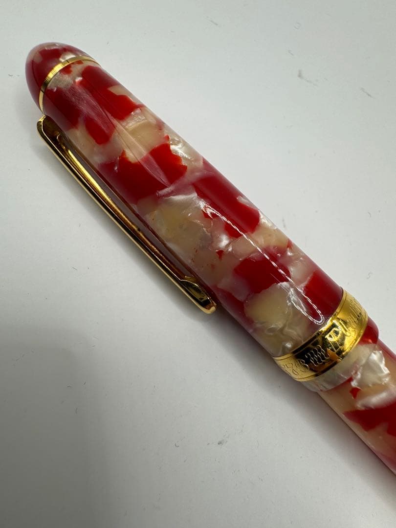 専用 PLATINUM プラチナ 万年筆 3776 セルロイド 金魚 14K