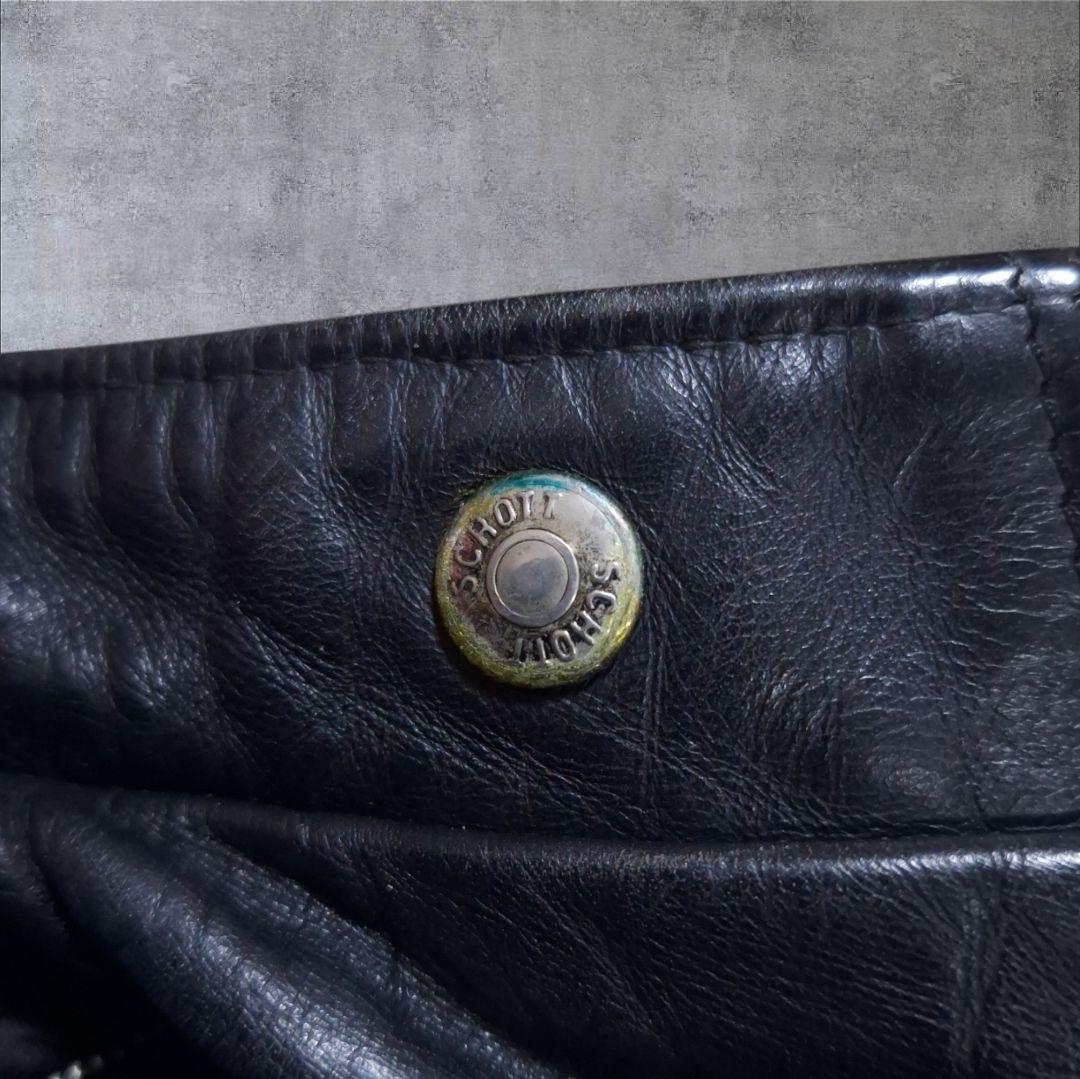 Schott 641 シングルライダースジャケット レザー ショット 革ジャン