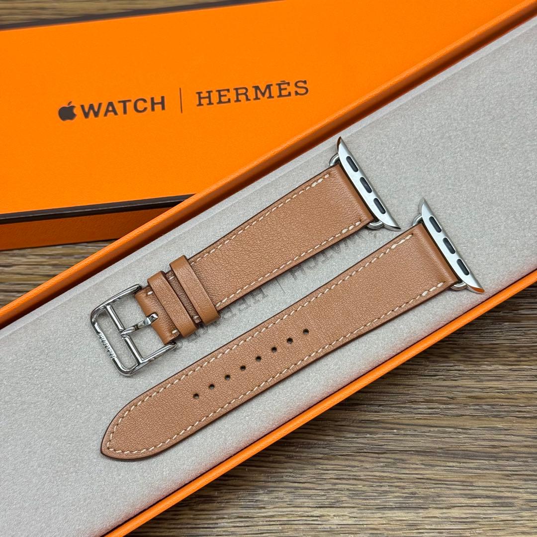 2477 Apple Watch エルメス　ゴールド　ブラウン　HERMES
