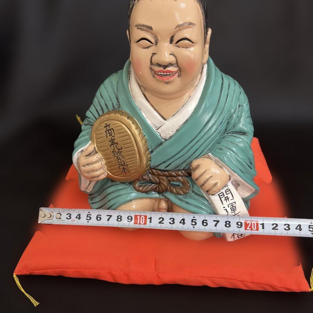 仙台四郎　置物　陶器　オブジェ　縁起物　福の神　招福