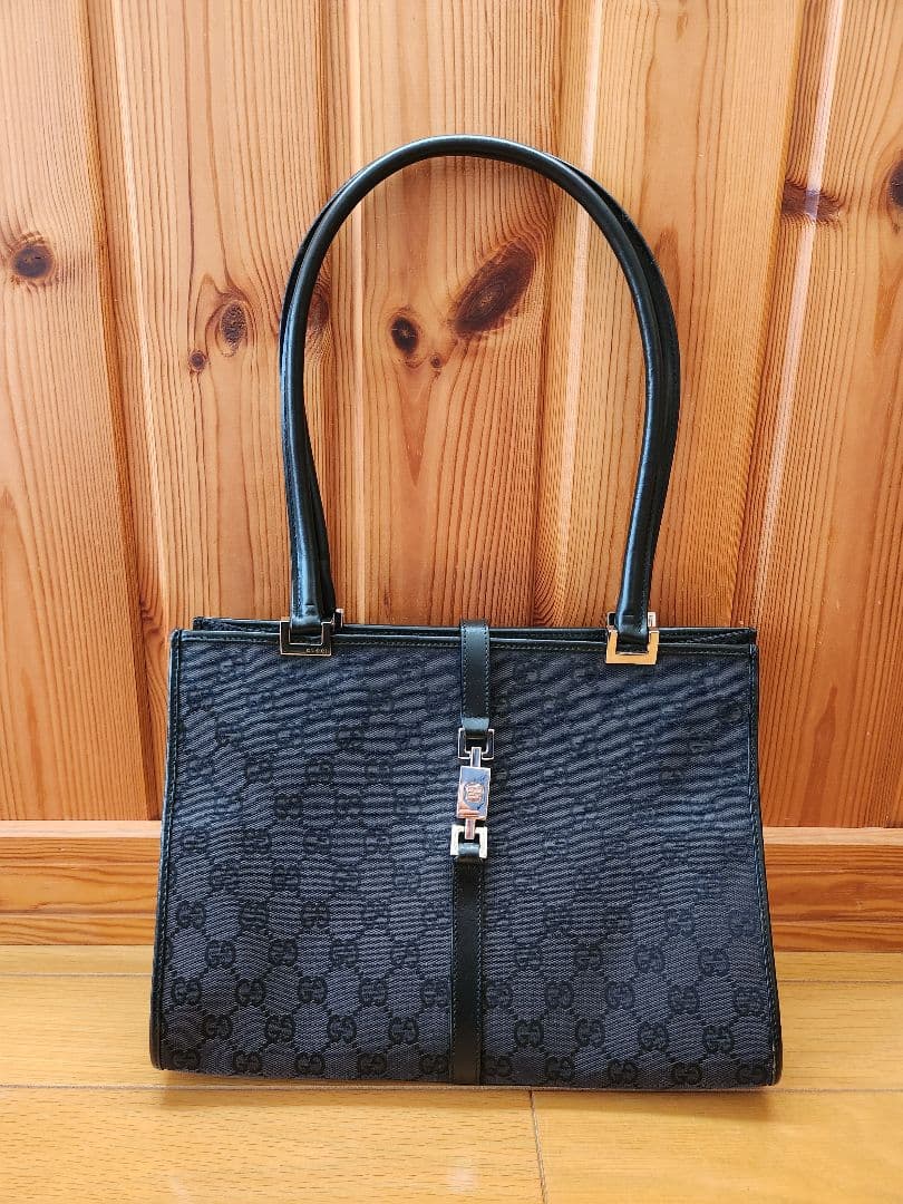 GUCCI ジャッキー ハンドバッグ　ブラック