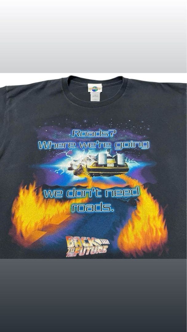 90s 00s バックトゥーザフューチャー tシャツ