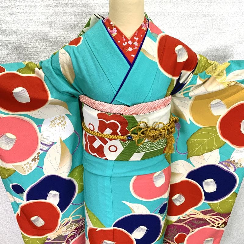 505z9〇高身長な方にも 芸艸堂 UNSODO 振袖 大正ロマン 椿〇成人式