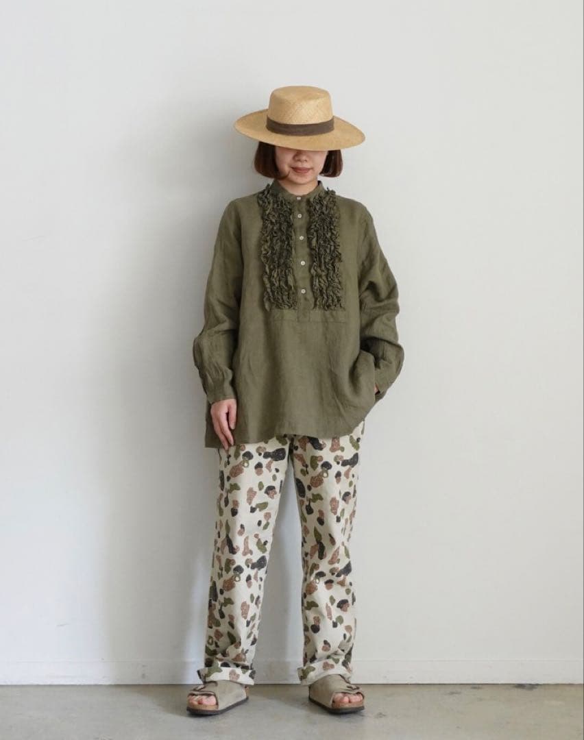 ichi Antiquites CAMO Chino Pants イチ カモフラ