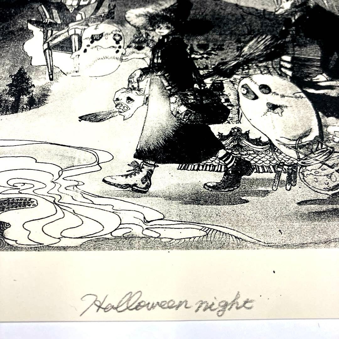 リトグラフ Halloween night 七癖みり