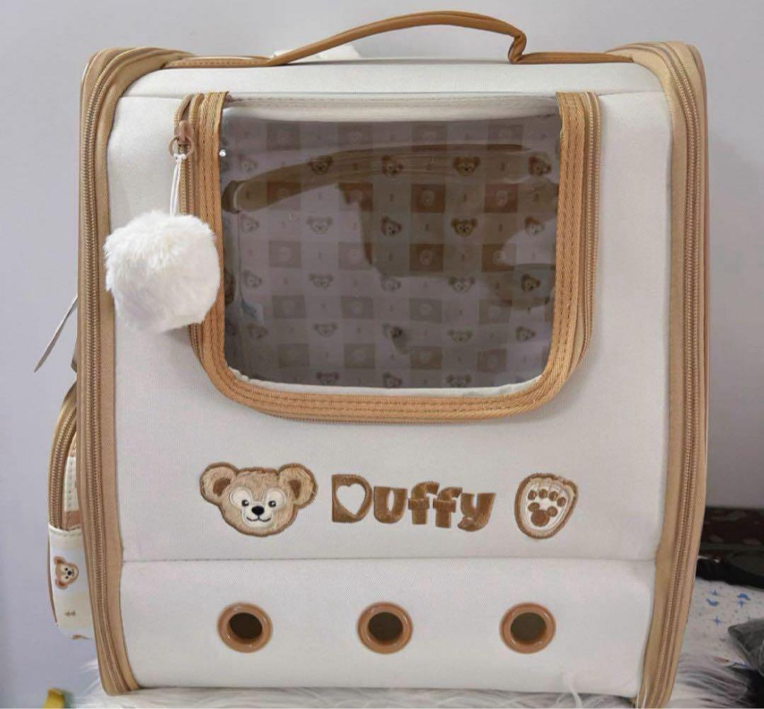 セール❣️ 上海ディズニー　ダッフィー　ペットキャリーバッグ　猫小型犬用