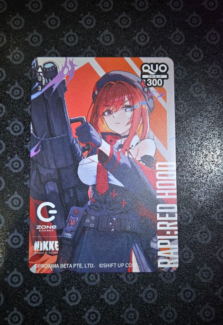 100枚限定 勝利の女神Nikke Zone ラピ レッドフード 残高使用済