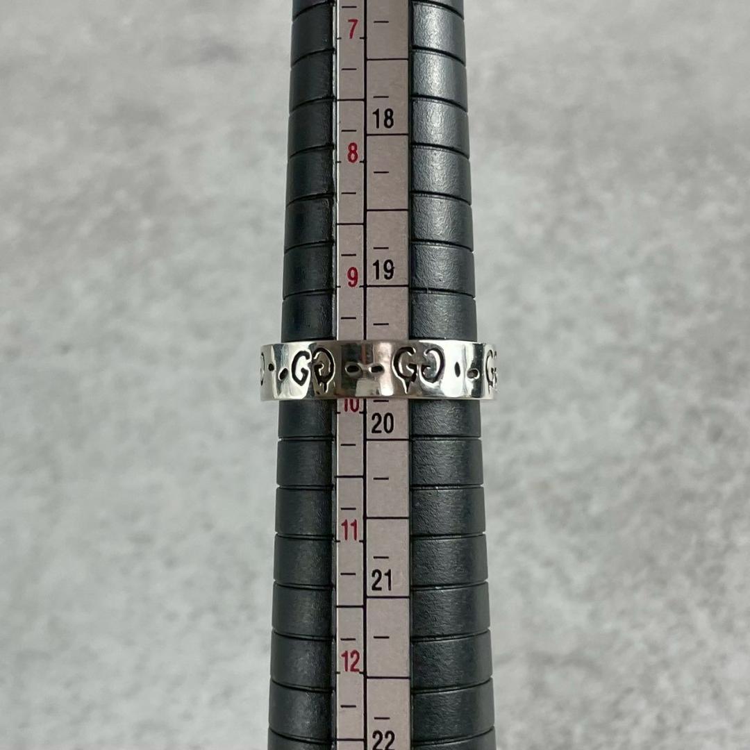 希少21号✨極美品 GUCCI ゴースト ワイド シルバー リング 925