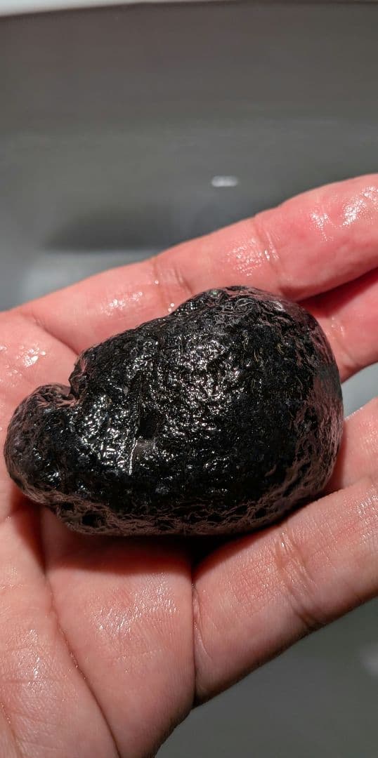 原石　十勝石玲瓏　ブルーベースレインボーオブシディアン　超特級品