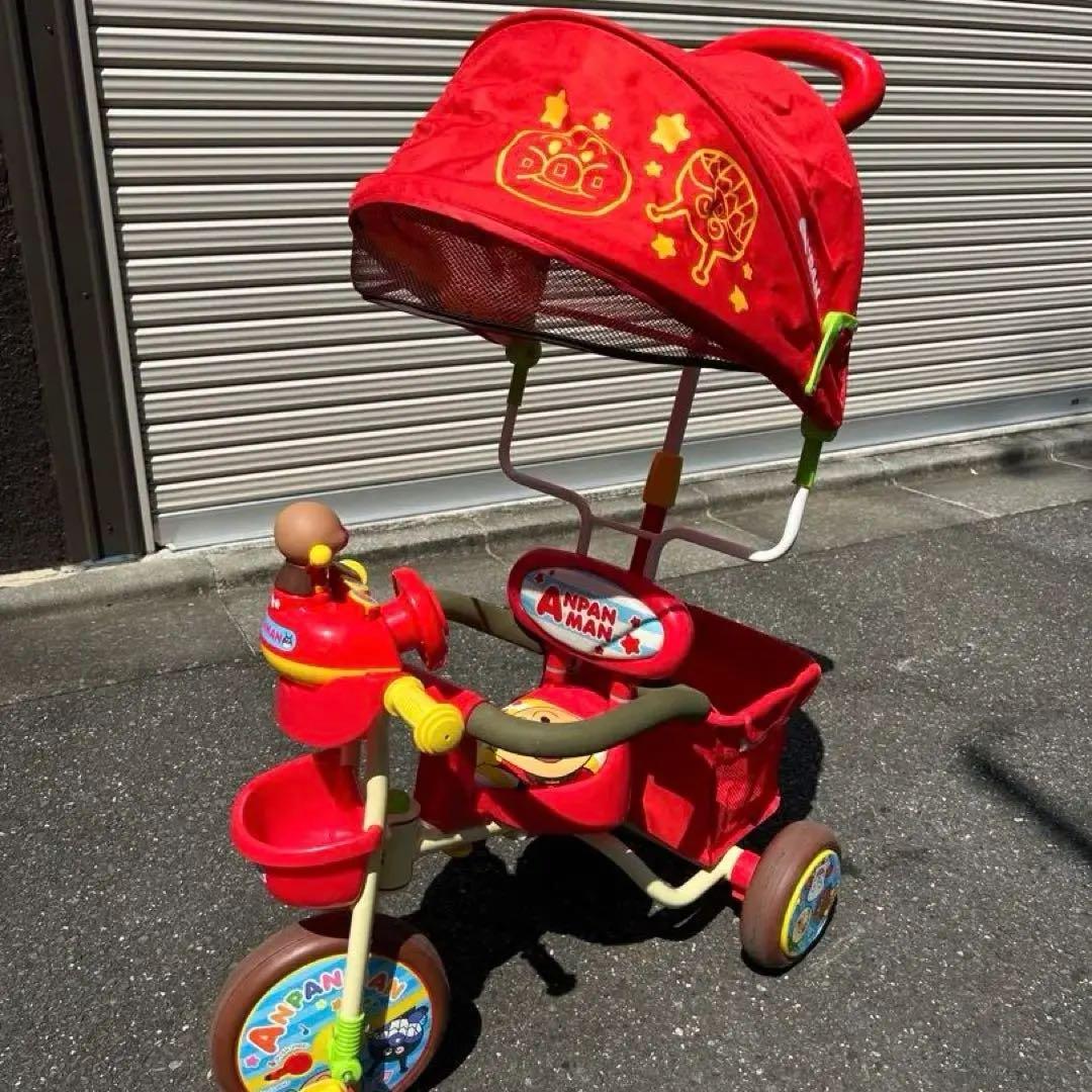値下げ中☆ジョイパレット それいけ! アンパンマンデラックスII レッド 三輪車