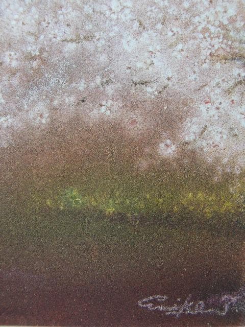 田久保恵美子、【春霞】、希少な額装用画集より、美品、新品額装付、インテリア