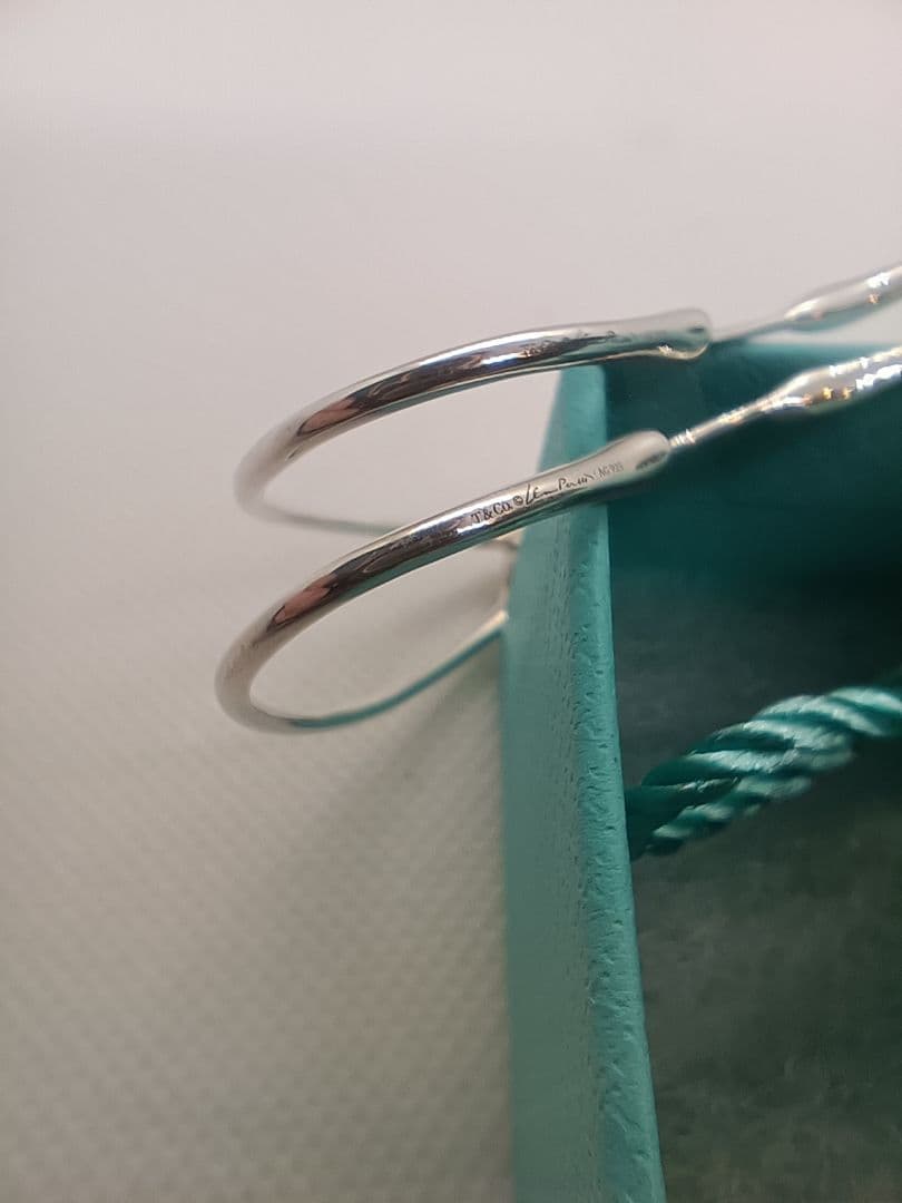 まりもり様　極美品✨️ティファニー　保存箱付き　オープンハート　フープ　ピアス