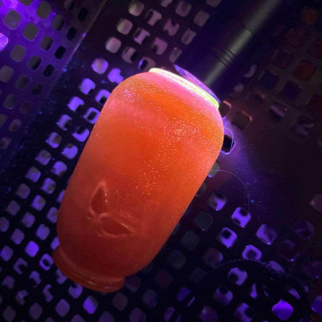 骨董　時代ガラス　超希少　瓜型　牡丹エンボス　飴屋瓶　金平糖瓶　菓子瓶