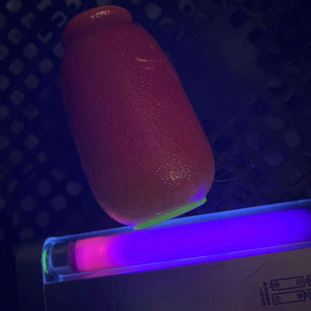 骨董　時代ガラス　超希少　瓜型　牡丹エンボス　飴屋瓶　金平糖瓶　菓子瓶