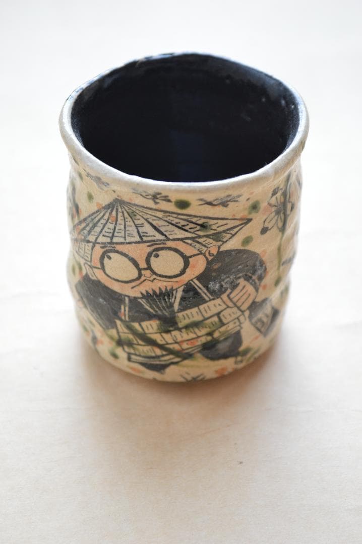 深見文紀　漫画織部　種田山頭火文　未使用品　真作保証